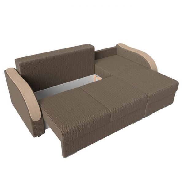 Угловой диван «Дарси», механизм еврокнижка, рогожка, цвет корфу 02