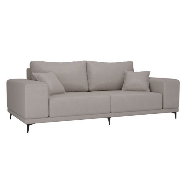 Прямой диван «Льюес», без механизма, рогожка, цвет бежевый