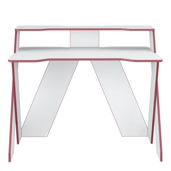 Стол компьютерный «Геймер 2», 1150 ? 750 ? 928 мм, цвет белый / красный