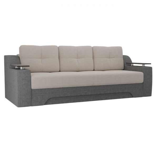 Диван прямой «Сенатор», механизм еврокнижка, экокожа, цвет бежевый