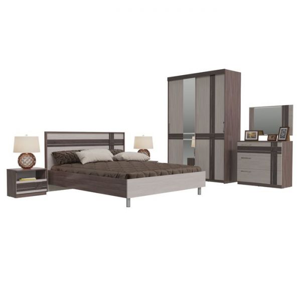 Шкаф-купе 2х дверный ПРЕЗЕНТ Бодега темный/светлый МДФ бодега темный