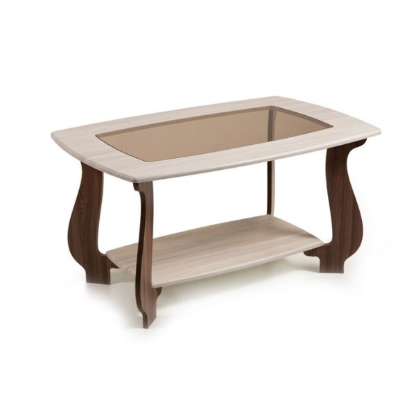 Стол журнальный СЖ-23, 980x650x520, Шампань/Ясень Шимо темный