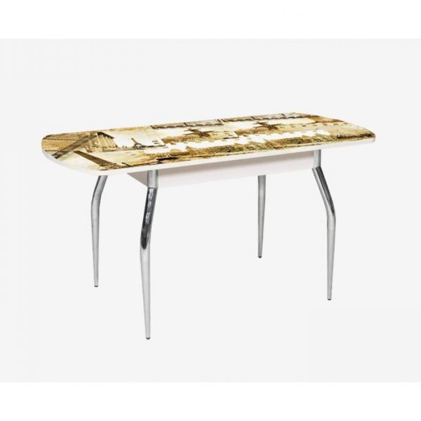 Стол раздвижной «Грация 2», 1200(1550) ? 800 ? 750 мм, глянец, хром, цвет венге/183736490