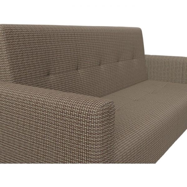 Прямой диван-книжка «Вест», механизм книжка, рогожка, цвет бежевый