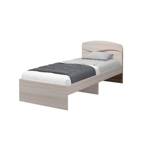 Кровать Валенсия 900х2000 ясень шимо светлый/ясень шимо темный