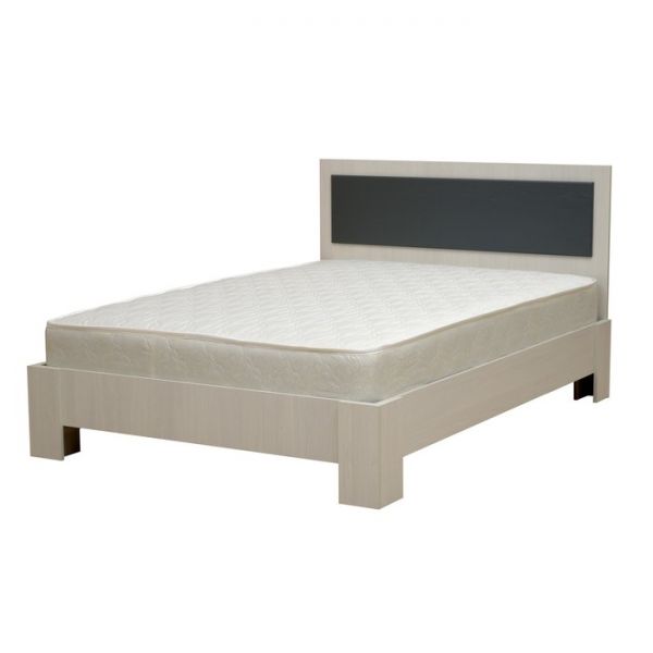 Кровать «Венеция 6», 1400 ? 2000, цвет ясень анкор светлый/ясень гриджио матовый