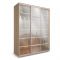 Шкаф-купе Стильный зеркало Дуб сонома/Белый/Венге светлый 1800х600х2300