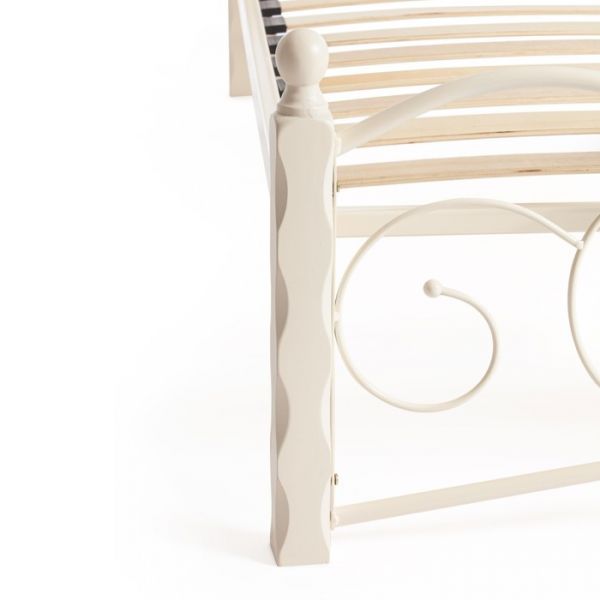 Кровать CANZONA Wood slat base  140х200 см, Белый