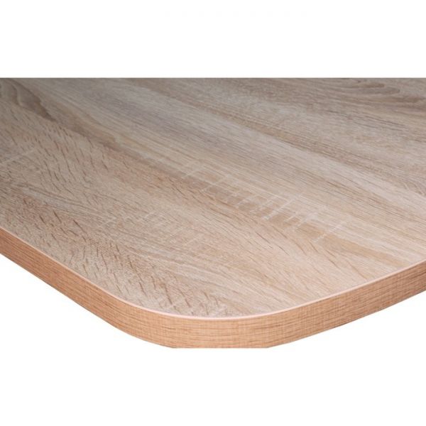 Стол не раздвижной Сочи-2 1200х850х750 дуб сонома/белый/опоры массив