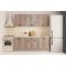 Кухонный гарнитур Бергамо 1800х600 белый/капучино патина платина