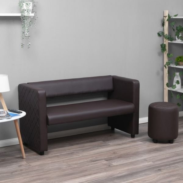 Пуф "Йокки", экокожа черный