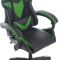 Кресло игровое Клик Мебель "Thunderbolt II" YS-901 черный/салатовый