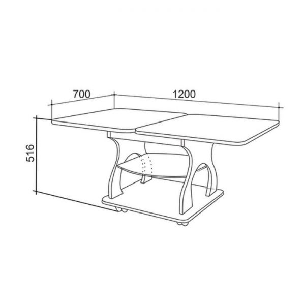 Стол журнальный "Купер", дуб сонома
