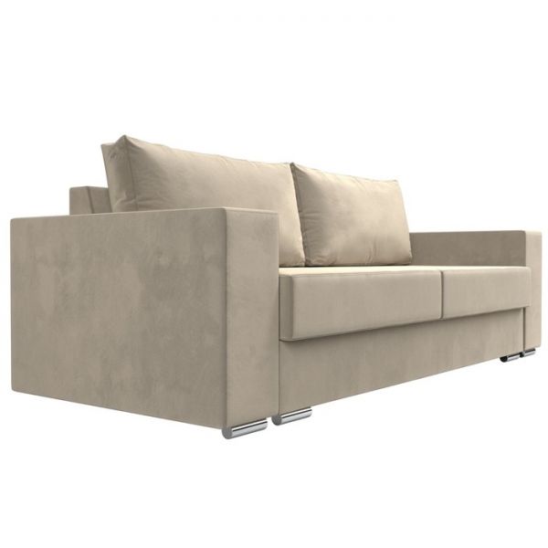 Прямой диван «Исланд», микровельвет, цвет бежевый