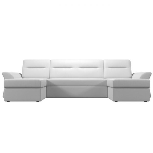 П-образный диван «Клайд», механизм дельфин, экокожа, цвет бежевый