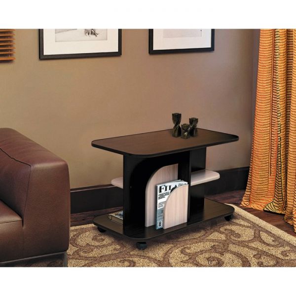 Стол журнальный №7, 900 ? 500 ? 570 мм, цвет венге / ясень шимо светлый