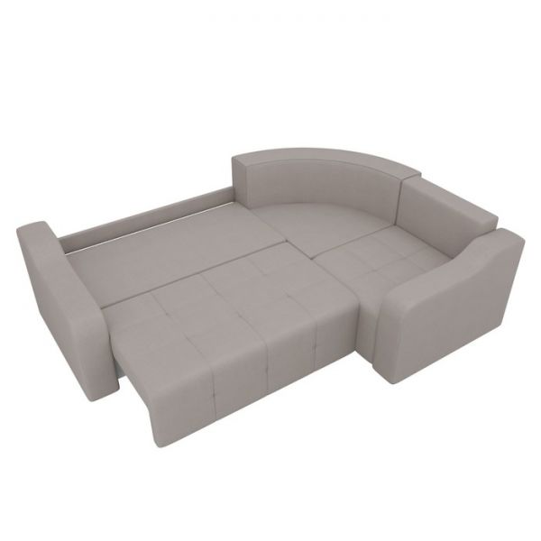 Угловой диван «Кембридж», механизм еврокнижка, рогожка, цвет бежевый