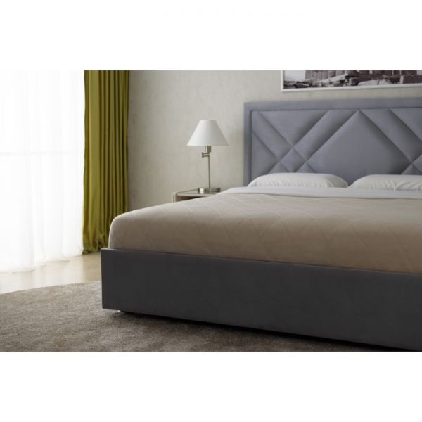 Кровать «Акрополь» без ПМ, 140 ? 200 см, ортопедическое основание, цвет velutto 51