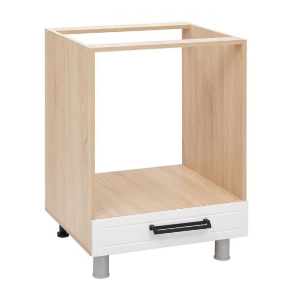 Шкаф наполный духовой Квадро 600х526х826 Дуб сонома/Нубук Милк