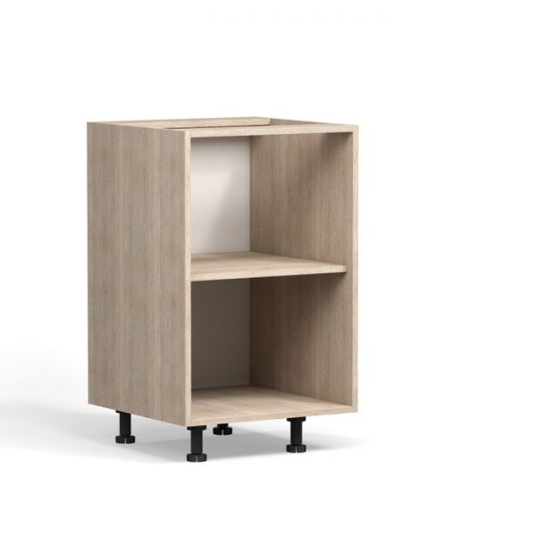 Шкаф напольный 2-ящ Анжелика 500х510х820 Дуб молочный/Ясень