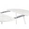 Стол РИМ D-940/1390х940х760 Мрамор Белый/Опора Гермес белая глянцевая