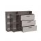 Комод с дверкой и тремя ящиками Бодега темный/светлый