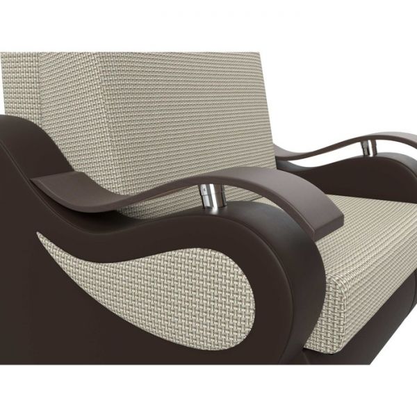 Прямой диван «Меркурий», механизм аккордеон, корфу, цвет корфу 02 / коричневый