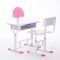 Растущая парта со стулом S03, розовая, ростовая группа №3-4