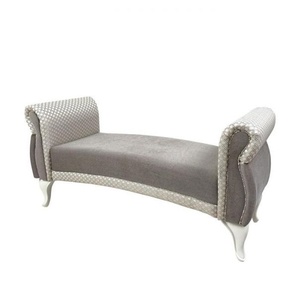 Банкетка без спинки «Лилия», цвет шегги шоколад / аделина даймонд шоколад