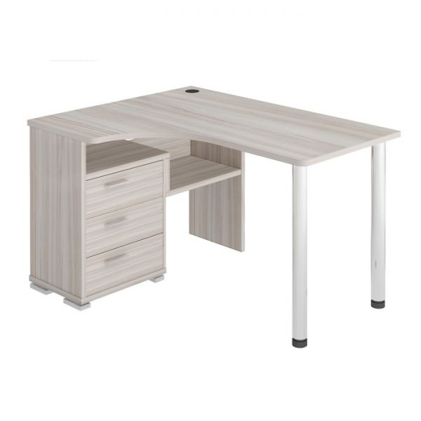 Стол СР-132С, угол левый, 1300 ? 1010 ? 750 мм, цвет венге