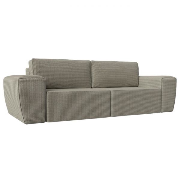 Прямой диван «Беккер», механизм еврокнижка, рогожка, цвет бежевый