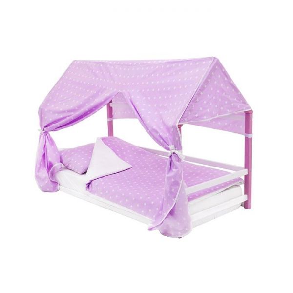 Детская кровать-домик Монтессори Бельмарко Svogen лаванда-белый