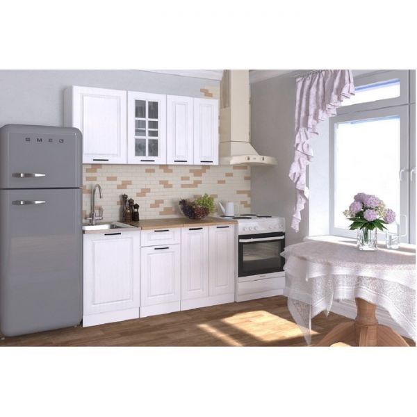 Кухонный гарнитур Гарнитур 7 Белый Вегас 1500 Белый