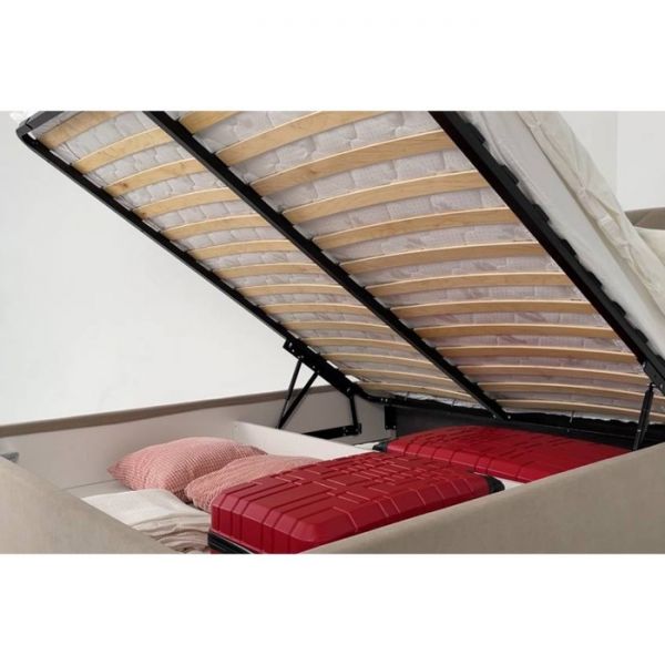 Кровать Бест с ортопедом + ПМ 1600х2000 капучино (велюр)