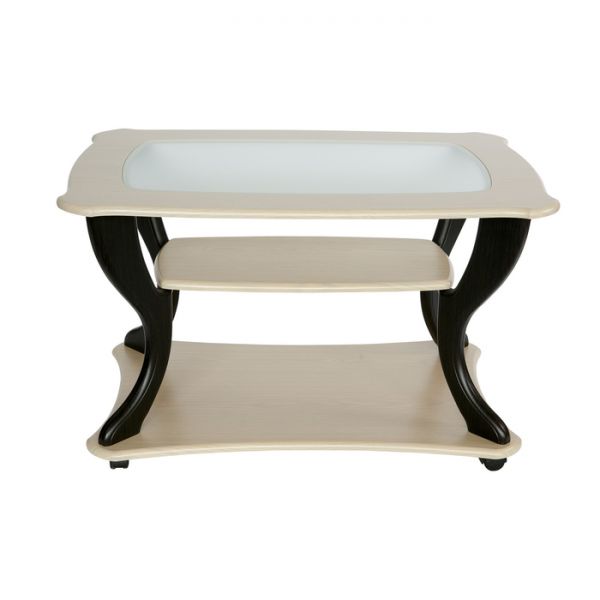 Стол журнальный «Маэстро», со стеклом сжс-02, 900 ? 600 ? 560 мм, цвет дуб белёный