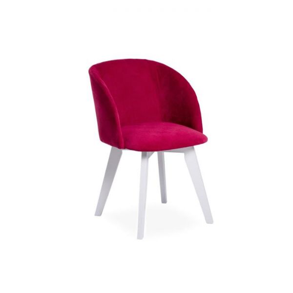 Стул Милли Тайту 26 бордовый велюр/ Стандарт массив Серое дерево
