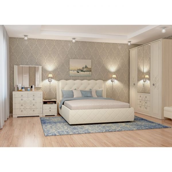 Кровать «Капелла 14 М» без ПМ, 1400х2000, без основания, цвет туя светлая