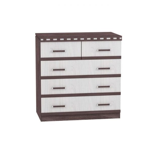 Комод №1 «Ольга 13», 850 ? 492 ? 884 мм, цвет ясень анкор тёмный / ясень анкор светлый