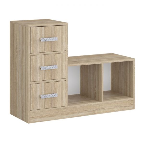 Обувница «Салоу 3», 974 ? 355 ? 744 мм, цвет дуб сонома