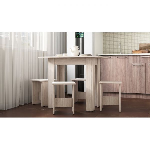 Обеденная группа ОГ-1 750х900х600 Ясень Шимо светлый