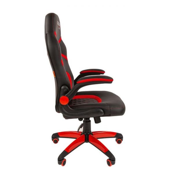 Игровое кресло "Chairman game" 18 экопремиум черный/красный