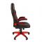 Игровое кресло "Chairman game" 18 экопремиум черный/красный