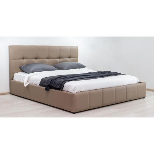 Кровать Хлоя, 1600х2000, ортопедическое осн+ПМ, Капучино