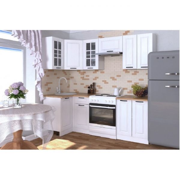 Кухонный гарнитур Гарнитур 10 Белый Вегас 1000х2200 Белый