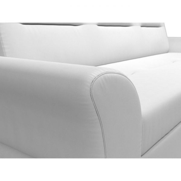 Прямой диван «Клайд», механизм дельфин, экокожа, цвет бежевый