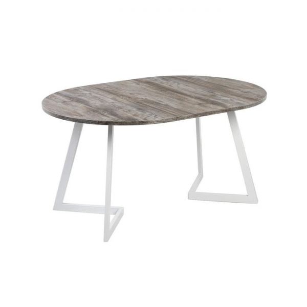 Стол РИМ D-1050/1500 Сосна Пасадена/Опора РИМ Гаспар-К, белый глянец