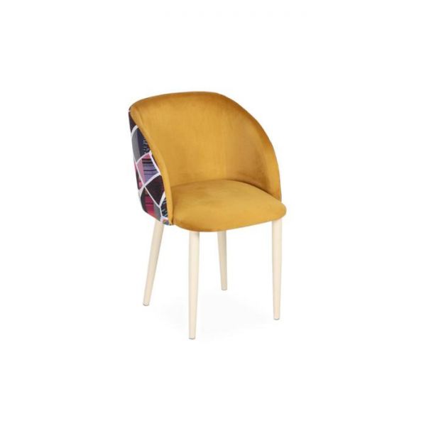 Стул Милли Велюр 14 Золото/ Стандарт металл Бежевый