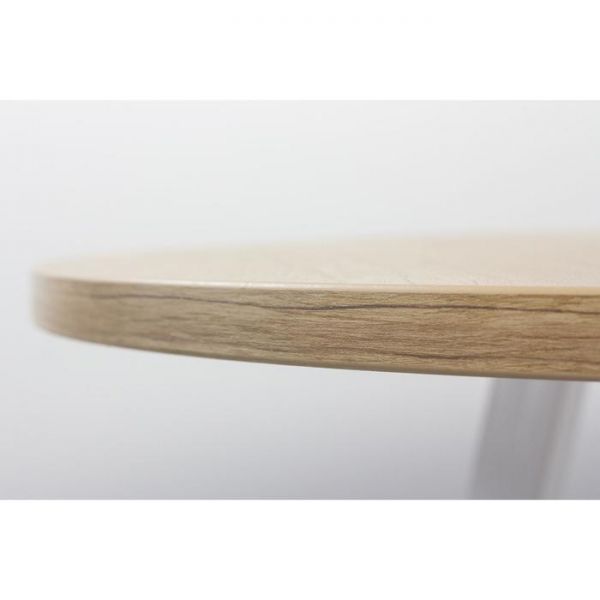 Стол РИМ D-1050/1500 Дуб Небраска/Опора РИМ Гаспар-К, белый глянец