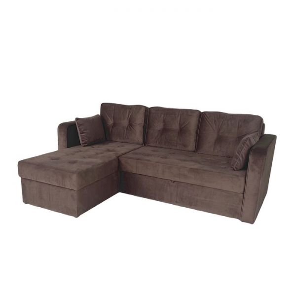 Угловой диван «Фаворит», механизм дельфин, цвет бинго бежевый