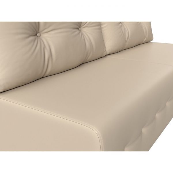 Прямой диван «Лондон», механизм еврокнижка, рогожка, цвет коричневый